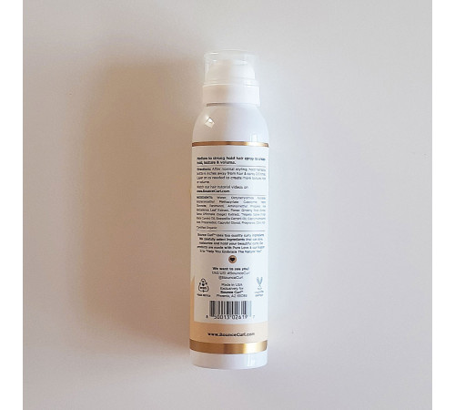 Спрей-фиксатор Bounce Curl Hair Spray для кучерявых волос на абсолютно натуральной основе