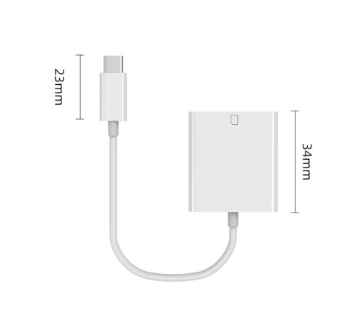Безопасный картридер для SD-карт с разъёмом USB Type-C для подключения к смартфонам, планшетам и ноутбукам