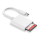 Безопасный картридер для SD-карт с разъёмом USB Type-C для подключения к смартфонам, планшетам и ноутбукам
