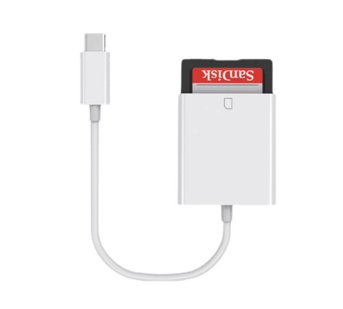 Безопасный картридер для SD-карт с разъёмом USB Type-C для подключения к смартфонам, планшетам и ноутбукам