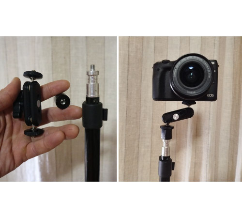 Компактный шарнирный кронштейн Magic Finger для установки фотооборудования на статичную опору под любым углом