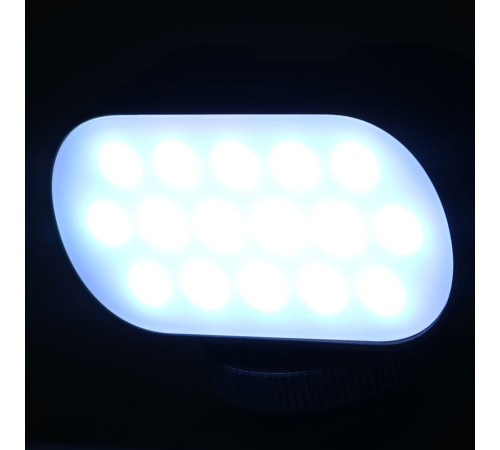 Накамерный свет ST15RGB с девятью цветовыми режимами, встроенным аккумулятором и креплениями на винт ¼ и холодный башмак
