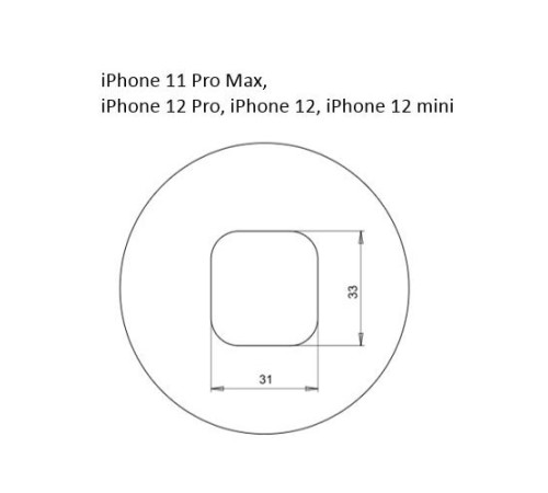Адаптер Pixaero для установки на суфлер iPhone 11 Pro Max, iPhone 12 Pro, iPhone 12 или iPhone 12 Mini в качестве камеры